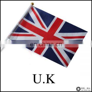Custom United Kindom Hand Waving Stick Flag