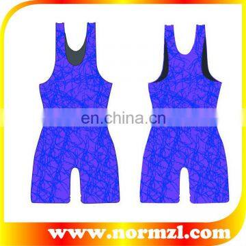 sublimation spandex youth wrestling singlet