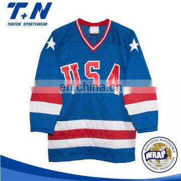 Team set hockey jerseys usa custom reversible ice hockey jerseys china