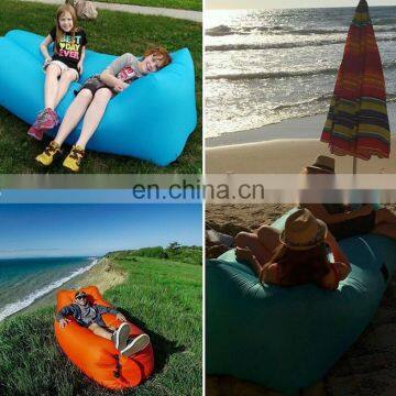 Inflatable lounger air lazy sofa bed, sleeping bag, portable air sofa