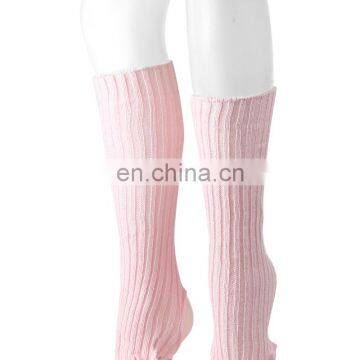 Pink Seamless Stirrup Legwarmer Comfortable Leg Warmers Wholesale