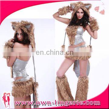 Discount Sexy Wolf Halloween Costumes Design Discount Sexy Wolf Halloween Costumes With Tail photo-2