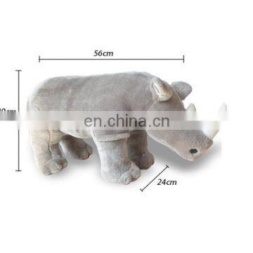 Wholesale high quality pluah rhinoceros animal chair realike toy for baby