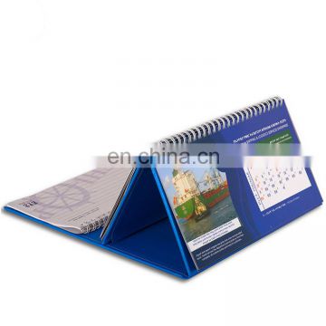 Wholesale factory price cheap foldable table planner calendar with colorful printing