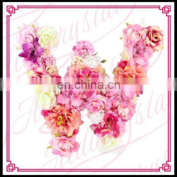 Aidocrystal Handmade Custom Name Hanging Flower Floral Letter for Wedding photo-2