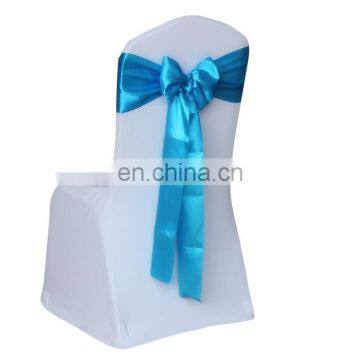 2015 Best Selling Chair Satin Ornement Blue Sashes