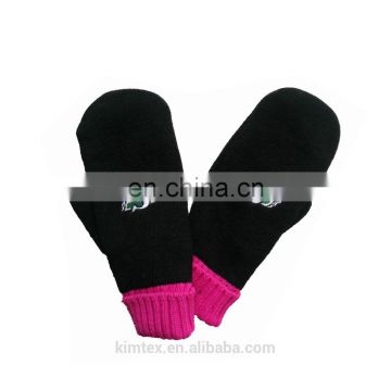 wholesale acrylic cheap knit custom mittens