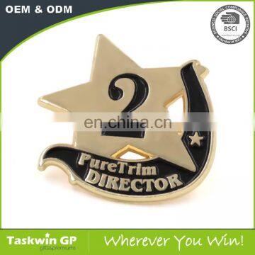 Custom Metal Horse Lapel Pins With 3D Gold Color photo-2