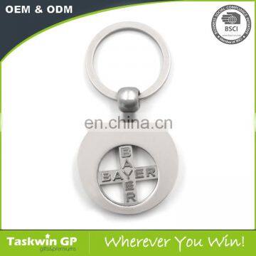 Promotional soft enamel Trolley Coin Keychain With Custom Logo