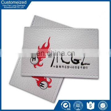 Fashion Fancy factory custom Custom jeans pu leather labels