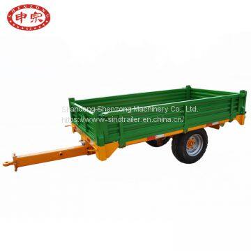Europe 2ton 2wheel Farm Tipping Trailer for Sale