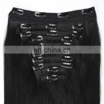 cheap 100% human hair clip in hair extensions