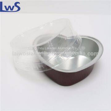 Heart Shaped Foil Heart Pan With Plastic Lid photo-2