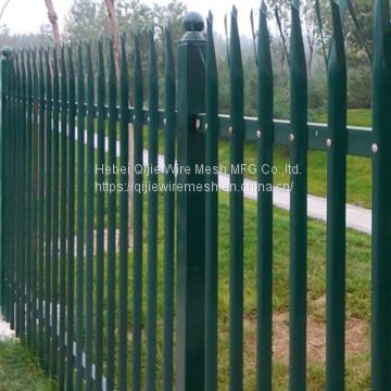 Powder Coated D & W Steel Palisade Fence Black Finished Easily Assembled