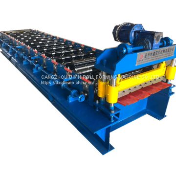 Dixin IBR colored tile forming machine roof and wall panel roll forming machine aluminum trapezoidal steel tile roll former