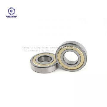 SUNBEARING 6310 Deep Groove Ball Bearing Yellow and Silver 50*110*27mm Chrome Steel GCR15