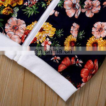 RTS Floral Jacket And Pant Baby Girls' Clothing Sets Fall Boutique Outfits Girls photo-3