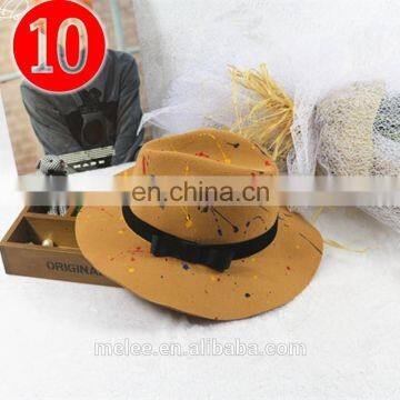 10colors 2021 New Fashion Adult Graffiti Hat Woman Wide Brim Jazz Fedora Hats for Women photo-7