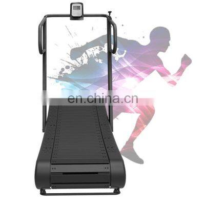 strong body self-generated gym running equipment woodway manual curved  treadmill home use running machine