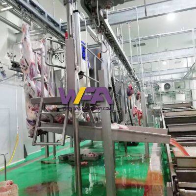 Cattle Slaughter Line Abattoir Equipment Slaughtering Line Butcher Machine Bleeding Conveyor photo-2