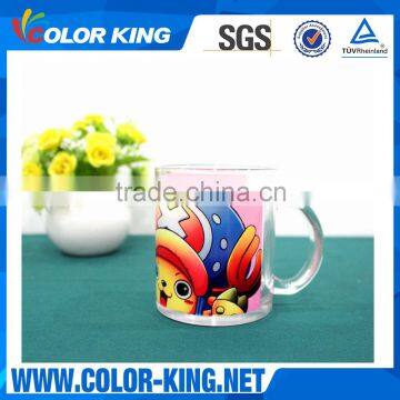 New Coming Christmas 11oz Transparent Sublimation Glass Cup