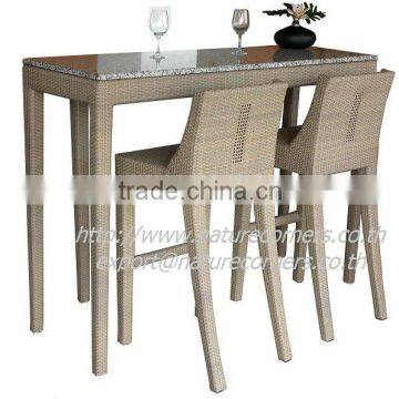 TF0705 Outdoor rattan high bar table and chairs