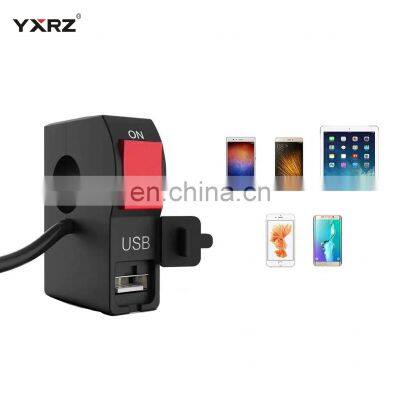 Wholesaler Waterproof Handlebar ON OFF Button Modified Motorcycle Switch With USB Charger