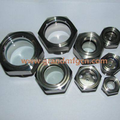 Gearboxes SS304 Oil Level Sight Glass Oil Gauge Oil Tank Viewport Sight Glass 1200PSI photo-2