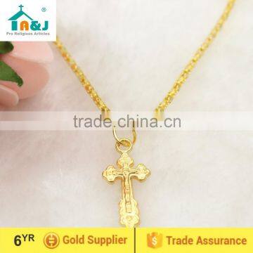 Gold cross necklace