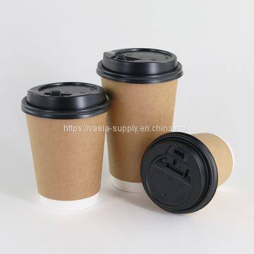 disposable coffee cups with lids 12oz takeaway wholesale coffee hot cup