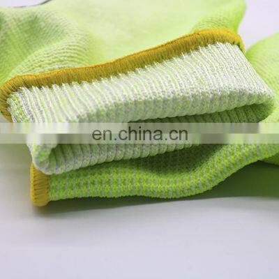 ANSI Cut Level A5 PU Coated Cut Resistant Steel Wire Safety Work Gloves With Thumb Arch Protection For Metal Stamping Assembly