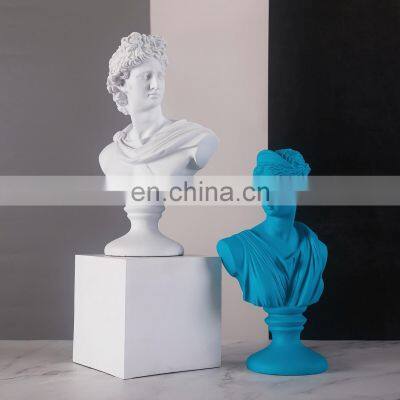 European Style Apollo Plaster Sculpture Resin Handicrafts Placed Figures