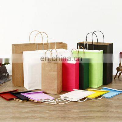 24 Years Factory Saco De Papel Kraft Plain Paper Bag Paperbags With Logo Print