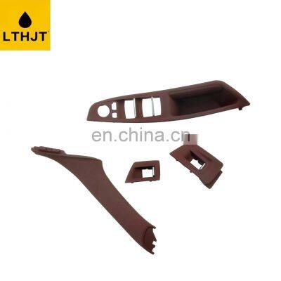 Car Accessories Auto Parts Inner Door Handle Window Switch Panel Red Brown Seven Sets 5141 7261 933 51417261933 For BMW F18