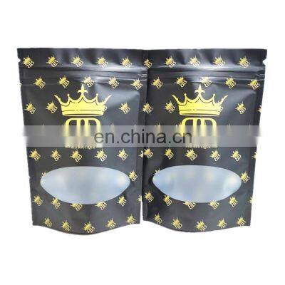 Smell Proof Three edge-sealing Edibles custom food packaging bag stand up package pouches zip lock mylar bags