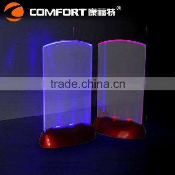 high quality illuminated plastic led menu covers