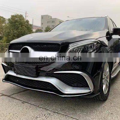 For Mercedes Benz GLE W166 2015-2019 Modified GLE63 AMG Model Include Front and Rear Bumper Assembly Grille Rear Lip Tip Exhaust photo-5