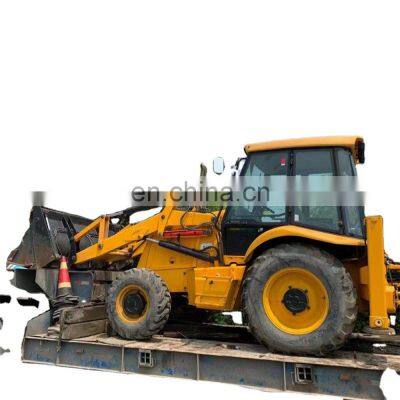 UK JCB 3CX backhoe loader loading, Jcb 3cx ship to Chile, Loading service for JCB backhoe loader transfer by flat