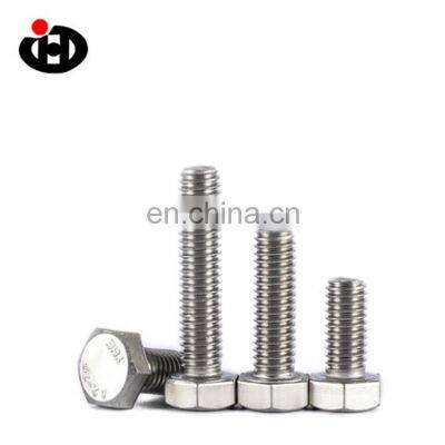 Jinghong DIN933 Stainless Steel Fine Thread Hex Bolt M12