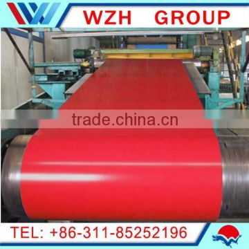 RAL 3027 PPGI Steel coil 0.4 x 1000mm