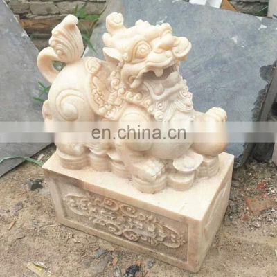 Marble Animal Statue Lion Stone Carving