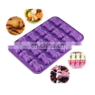 Easy To Clean 18 Cavity 3D Shape Dog Claw Bone Pops Silicone Cake Mold Baking Soap Mould For Chocolate Cakes Biscuit