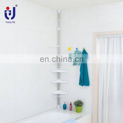 Popular Bathroom Corner Wall Mounted 4 Tier Tower Shelves photo-2
