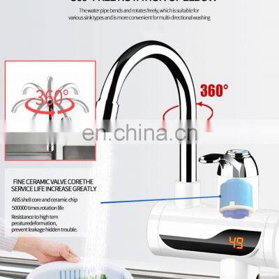 Kitchen Instant Electric Heating Water Faucet Fashion With Instant Heater Digital Display Faucet Hot and Cold Dual Use photo-5