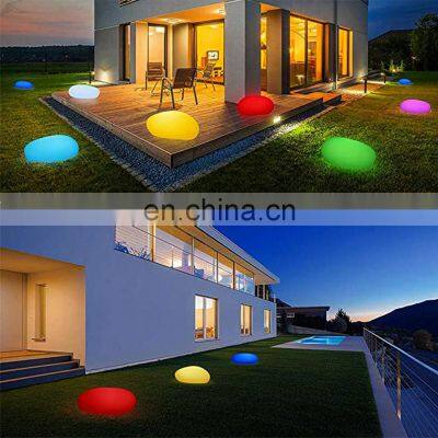 Outdoor Garden Patio Solar Led Ball Sphere Stone Light Lamp Wireless Solar Garden Luminous Glass Led Ball Stone Spheres Light photo-2