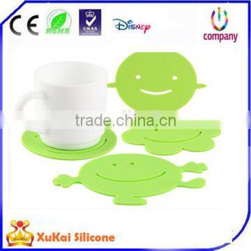 Promotional Gift Catoon Coffee Silicone Cup Mat Wholesale Coffee Tea Cup Coaster