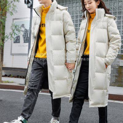 2023 Unisex Winter China Casual Custom Logo Design Fashion Stylish Big Long Puffer Cotton Custom Down Mens Jacket With Hood