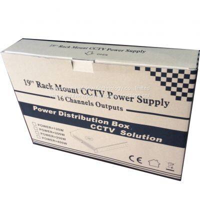 19 Inch 1u 16CH Outputs 12V20A 250W AC DC Central Rackmount Power Supply Distribution Box photo-5