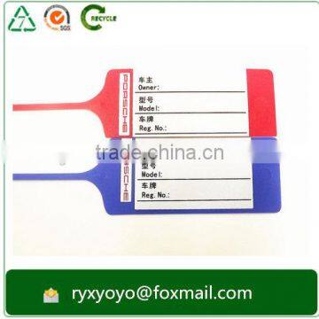 plastic keychain pp vehicle tracker for automobile workshop