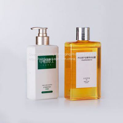Empty 200ml 500ml Shampoo Bottle With Custom Printing Label Lotion Pump Caps photo-3